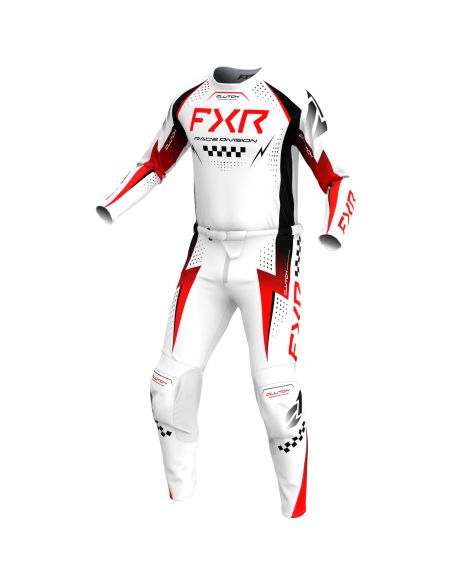 Tenue cross FXR 2026 Clutch Pro - Blanc Rouge Noir
