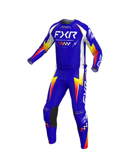 Tenue cross FXR 2026 Clutch Pro - Bleu Royal Jaune Rouge