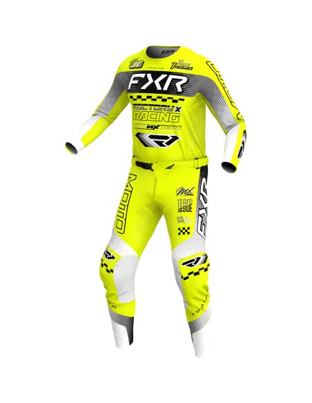 Tenue cross FXR 2026 Podium Gladiator - Jaune Fluo Noir Gris