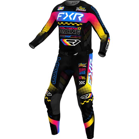 Tenue cross FXR 2026 Podium Gladiator - Noir Bleu Razz