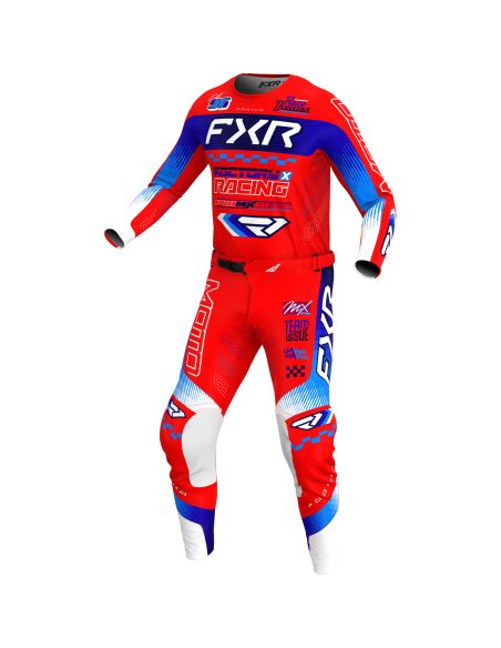 Tenue cross FXR 2026 Podium Gladiator - Rouge Bleu Blanc