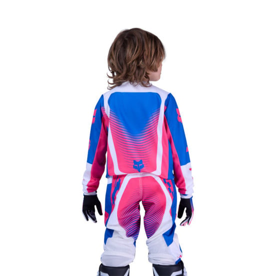 Maillot cross enfant FOX 2026 180 Collect - Bleu Rose