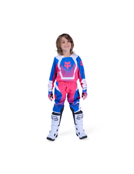Maillot cross enfant FOX 2026 180 Collect - Bleu Rose