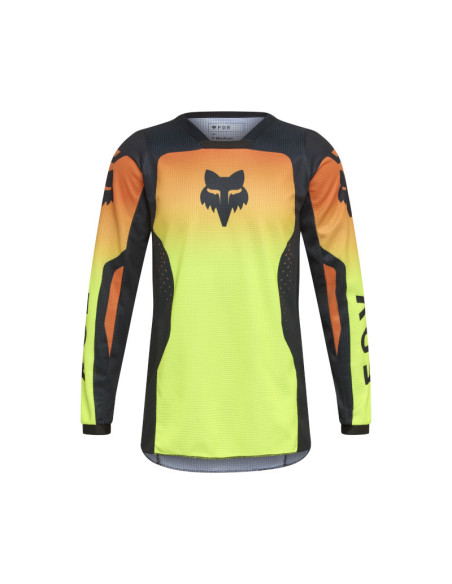 Maillot cross enfant FOX 2026 180 Shield - Jaune Fluo