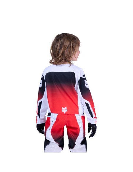 Maillot cross enfant FOX 2026 180 Shield - Rouge Fluo