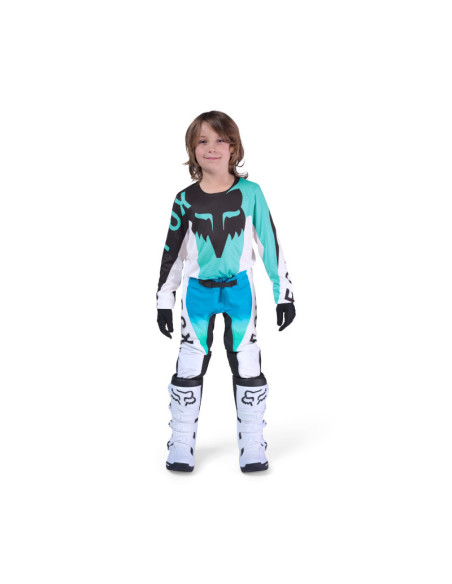 Maillot cross enfant FOX 2026 Flexair Spire - Aqua