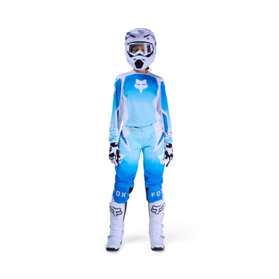 Maillot cross femme FOX 2026 180 Shield - Blanc Bleu