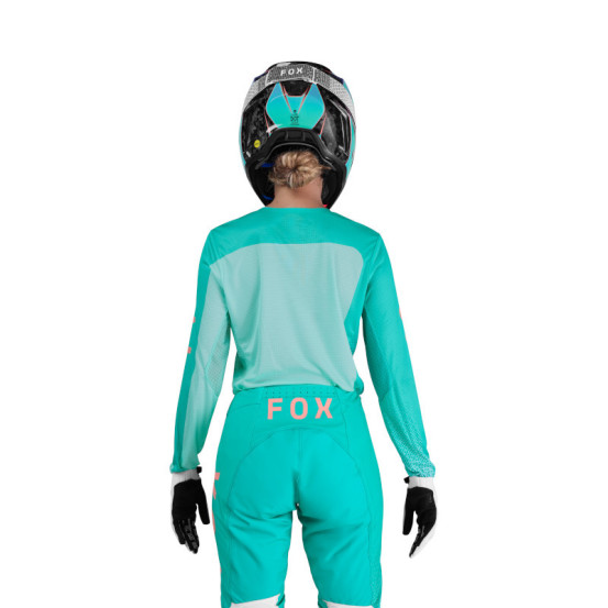 Maillot cross femme FOX 2026 Flexair Fracture - Aqua