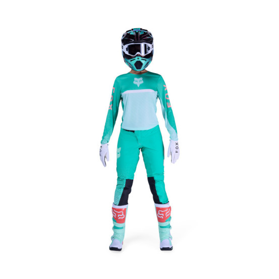 Maillot cross femme FOX 2026 Flexair Fracture - Aqua