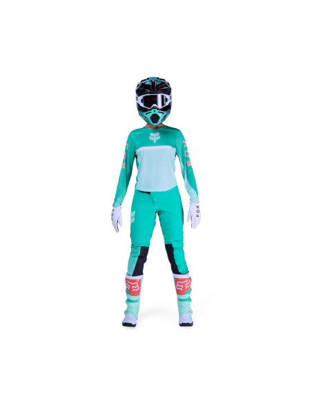 Maillot cross femme FOX 2026 Flexair Fracture - Aqua
