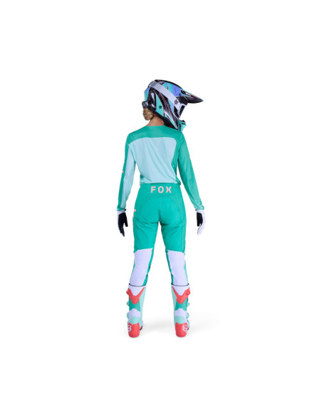 Maillot cross femme FOX 2026 Flexair Fracture - Aqua