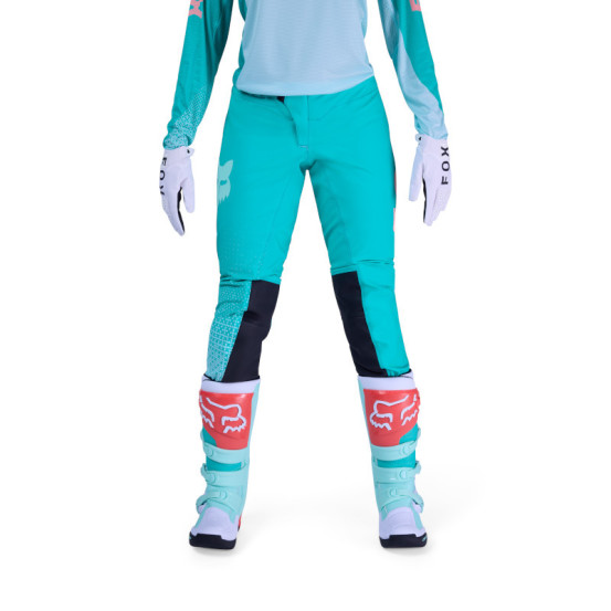Pantalon cross femme FOX 2026 Flexair Fracture - Aqua