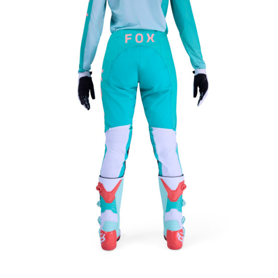 Pantalon cross femme FOX 2026 Flexair Fracture - Aqua