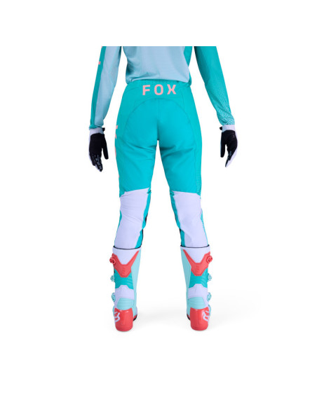 Pantalon cross femme FOX 2026 Flexair Fracture - Aqua