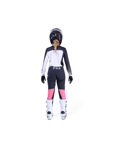 Maillot cross femme FOX 2026 Flexair Fracture - Blanc Noir