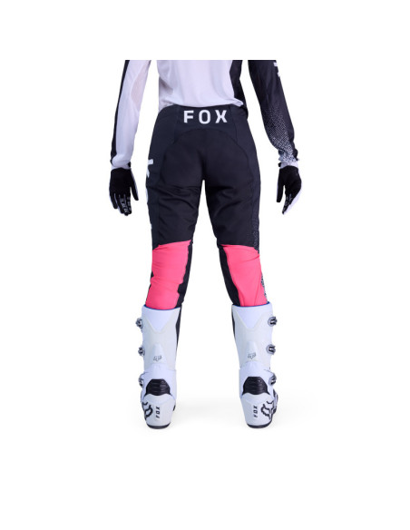 Pantalon cross femme FOX 2026 Flexair Fracture - Blanc Noir