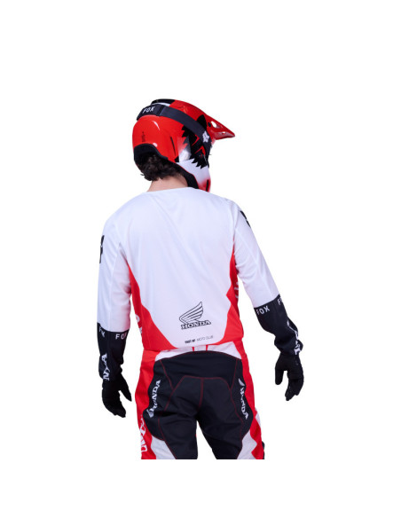 Maillot cross FOX 2026 180 Honda - Rouge Fluo