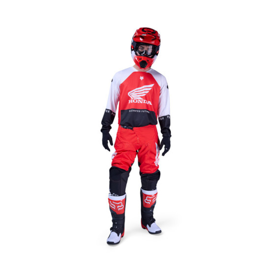 Maillot cross FOX 2026 180 Honda - Rouge Fluo
