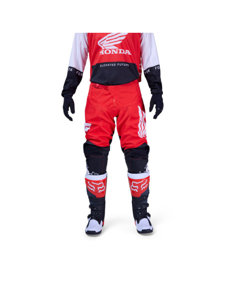 Pantalon cross FOX 2026 180 Honda - Rouge Fluo