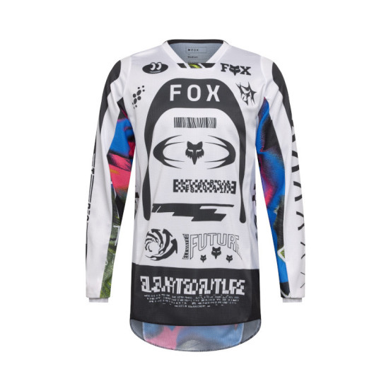 Maillot cross FOX 2026 180 Image Cosmo - Blanc Noir