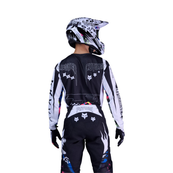 Maillot cross FOX 2026 180 Image Cosmo - Blanc Noir