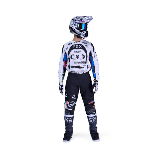 Maillot cross FOX 2026 180 Image Cosmo - Blanc Noir