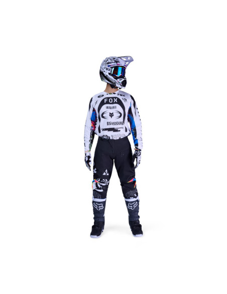 Maillot cross FOX 2026 180 Image Cosmo - Blanc Noir