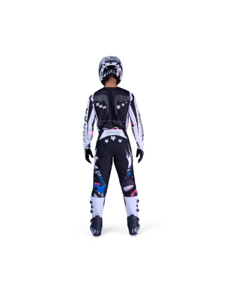 Maillot cross FOX 2026 180 Image Cosmo - Blanc Noir