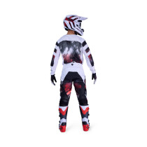 Maillot cross FOX 2026 180 Kairos - Blanc Rouge Fluo 2