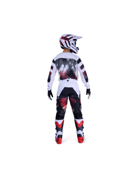 Maillot cross FOX 2026 180 Kairos - Blanc Rouge Fluo