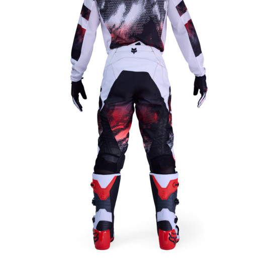 Pantalon cross FOX 2026 180 Kairos - Blanc Rouge Fluo