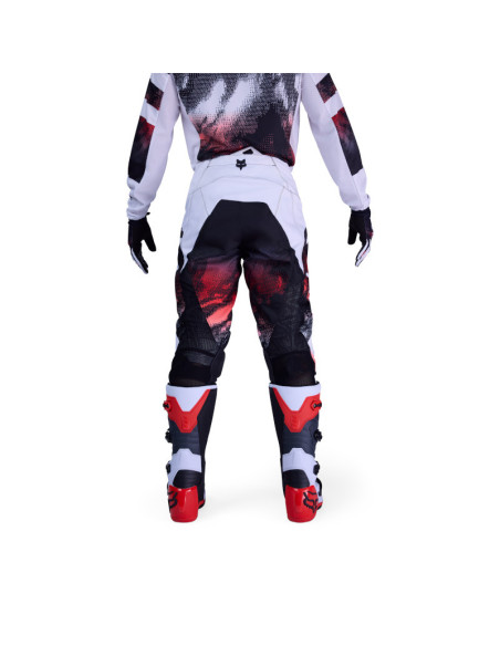 Pantalon cross FOX 2026 180 Kairos - Blanc Rouge Fluo