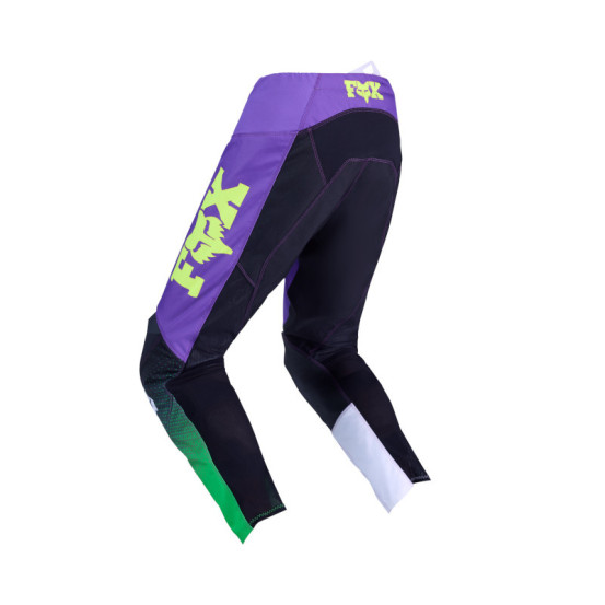 Pantalon cross FOX 2026 180 Kawasaki - Violet Blanc