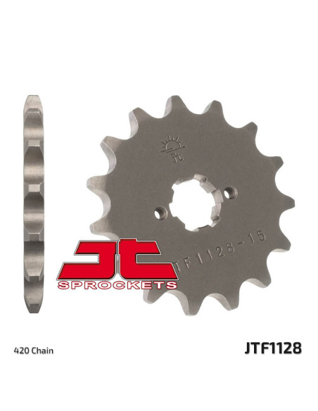 Pignon acier JT - Pas 420 - APRILIA / DERBI / GILERA