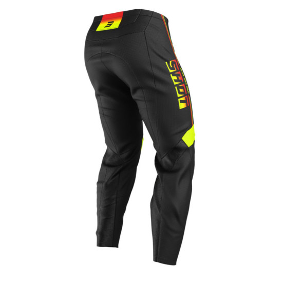 Pantalon cross enfant Shot 2026 Draw Block - Jaune fluo