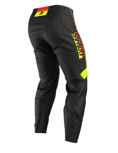 Pantalon cross enfant Shot 2026 Draw Block - Jaune fluo