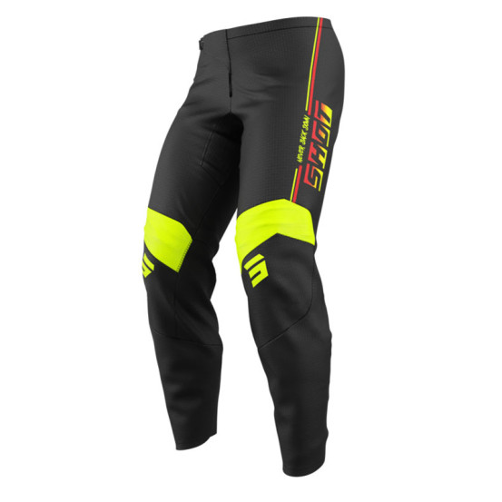 Pantalon cross enfant Shot 2026 Draw Block - Jaune fluo