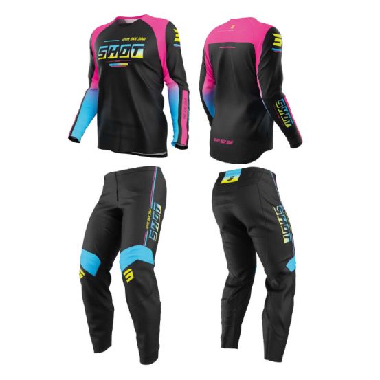 Tenue cross enfant Shot 2026 Draw Block - Rose