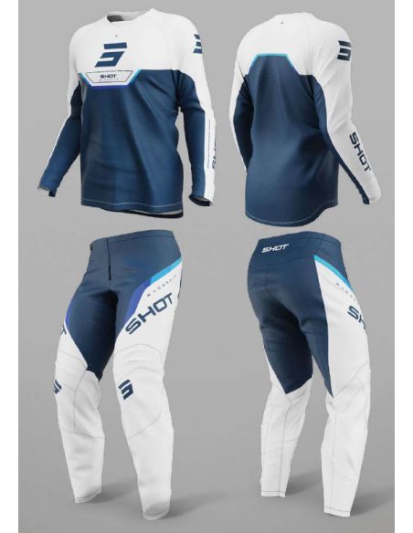 Tenue cross enfant Shot 2026 Draw Daytona - Bleu