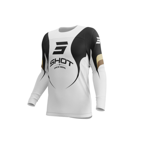 Maillot cross Shot 2026 Contact Manta - Blanc