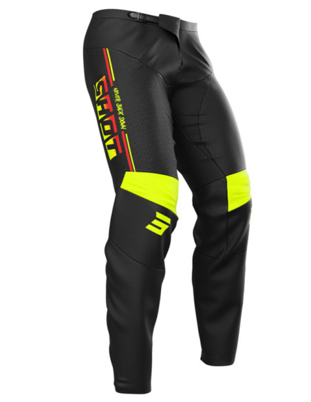 Pantalon cross Shot 2026 Devo Block - Jaune fluo