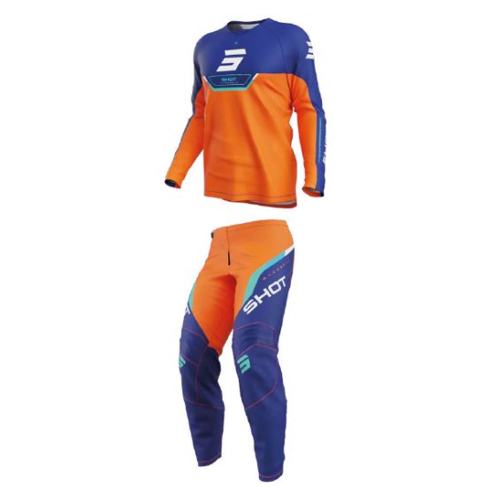 Tenue cross enfant Shot 2026 Draw Daytona - Orange