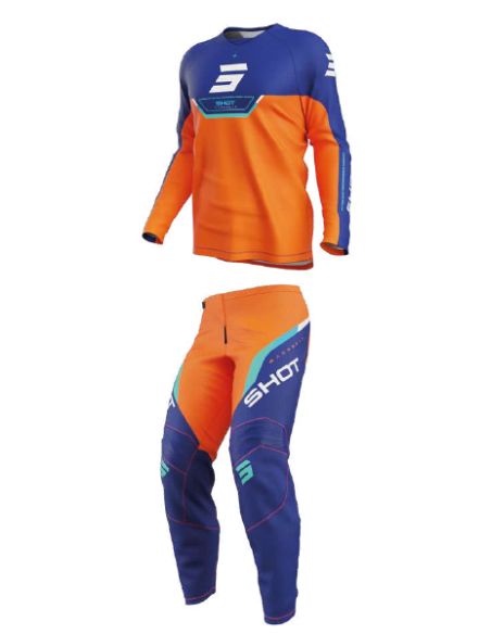 Tenue cross enfant Shot 2026 Draw Daytona - Orange