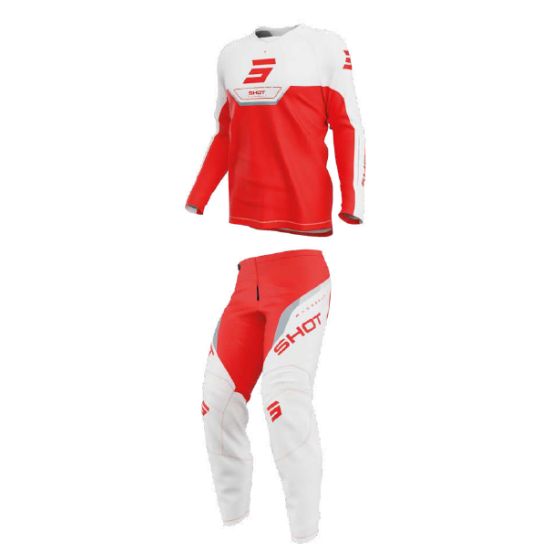 Tenue cross enfant Shot 2026 Draw Daytona - Rouge