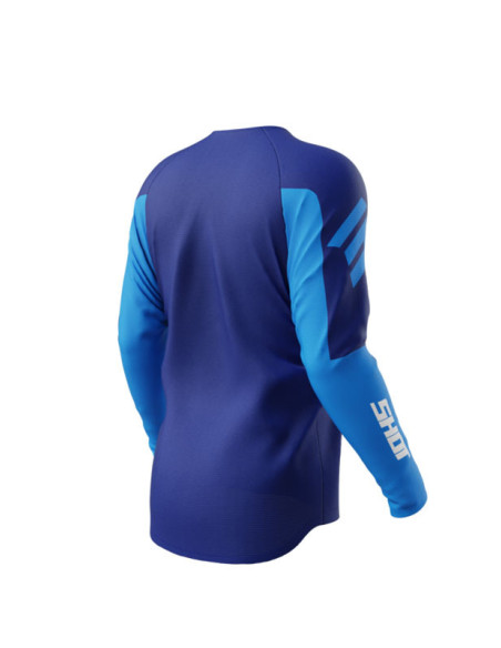 Maillot cross Shot 2026 Draw Private - Bleu