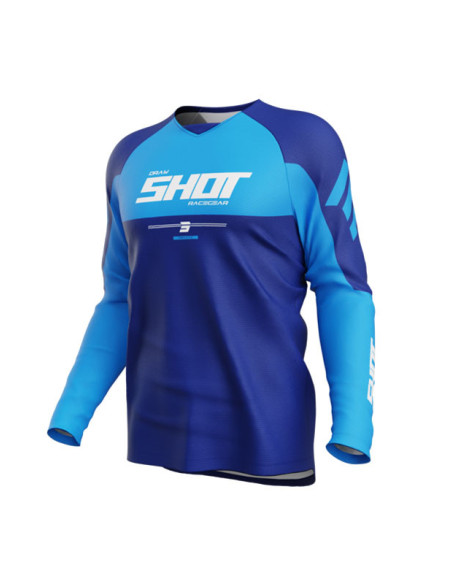 Maillot cross Shot 2026 Draw Private - Bleu