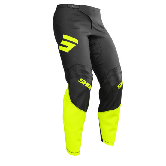 Pantalon cross Shot 2026 Draw Private - Jaune fluo