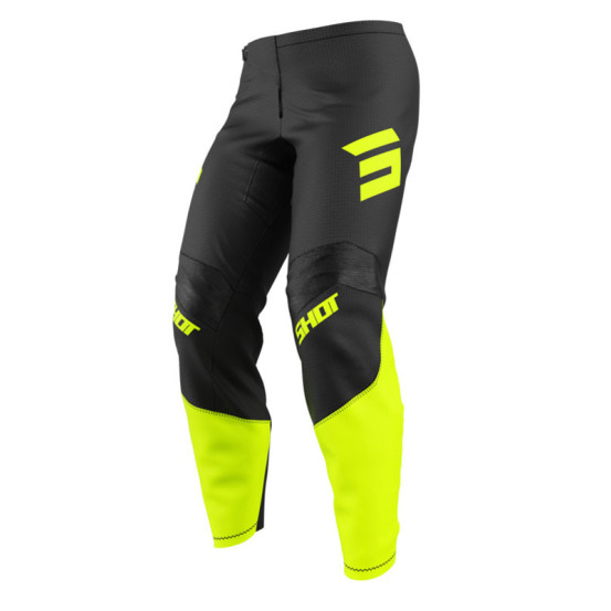 Pantalon cross Shot 2026 Draw Private - Jaune fluo
