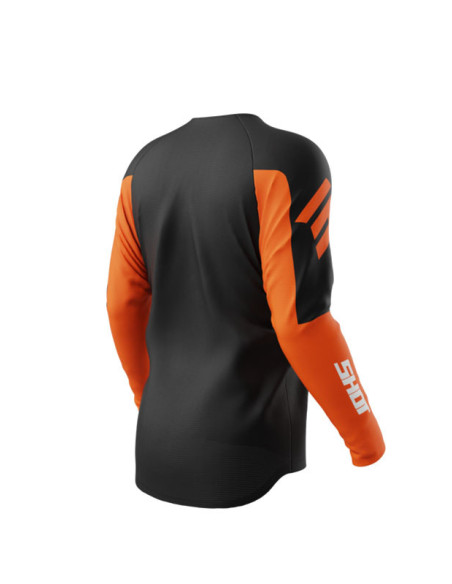 Maillot cross Shot 2026 Draw Private - Orange