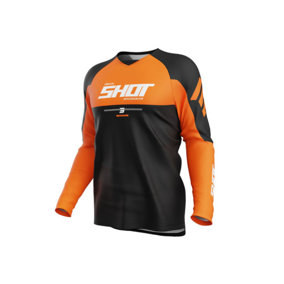 Maillot cross Shot 2026 Draw Private - Orange